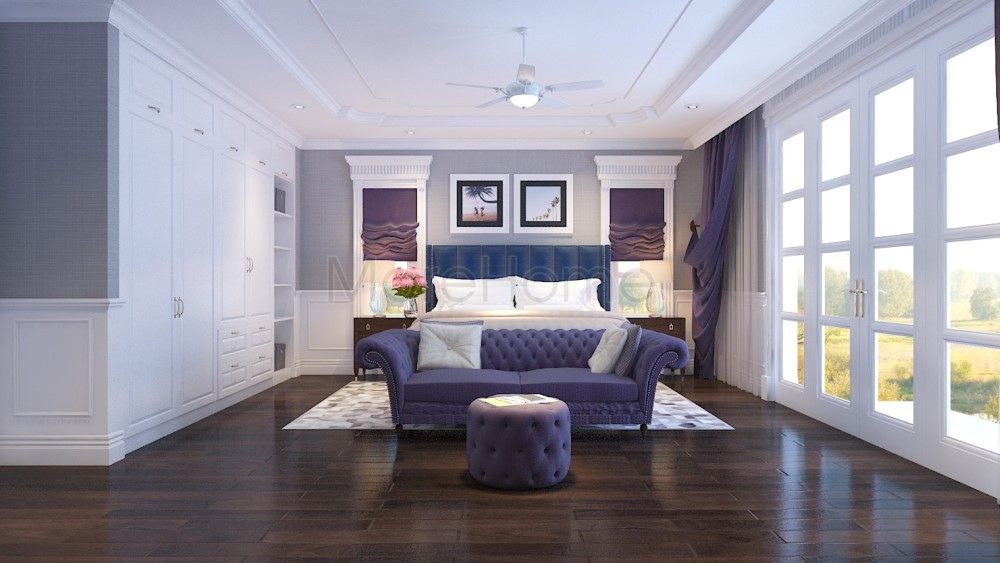 Thiết kế nội thất phòng ngủ Vinhome RiverSide